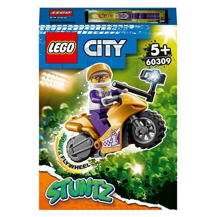 Конструктор Lego City Селфі на каскадерському мотоциклі 60309, 14 деталей