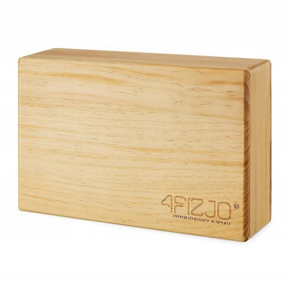 Блок для йоги 4FIZJO 4FJ0513 деревянный 22 x 14.5 x 7.2 см 