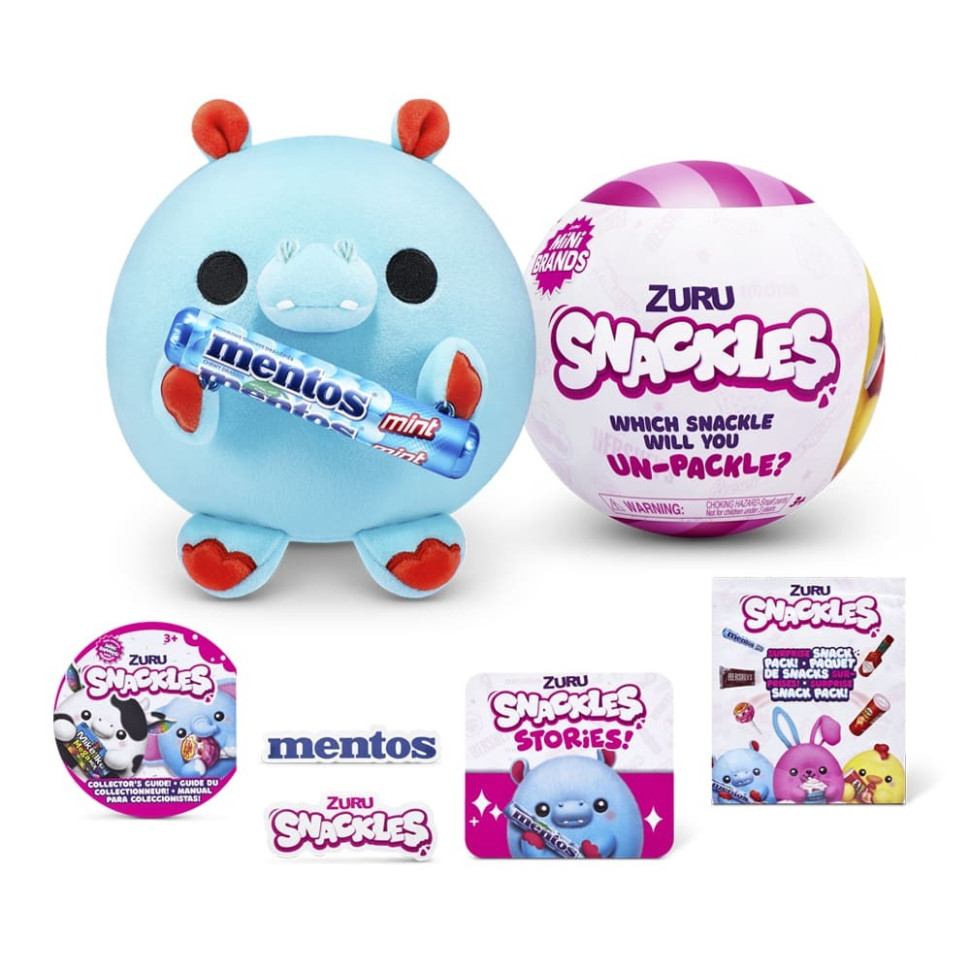 Мягкая игрушка-сюрприз Бегемотик Snackle-K 77510K серия Mini Brands