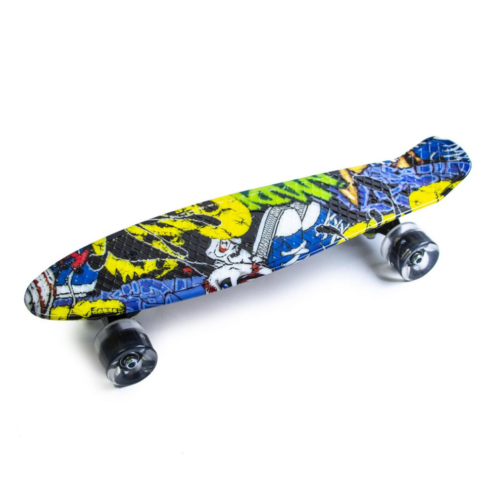 Скейт Penny Board «Cool Draft» Joker Bambi 716693028 колеса зі світлом 80 кг