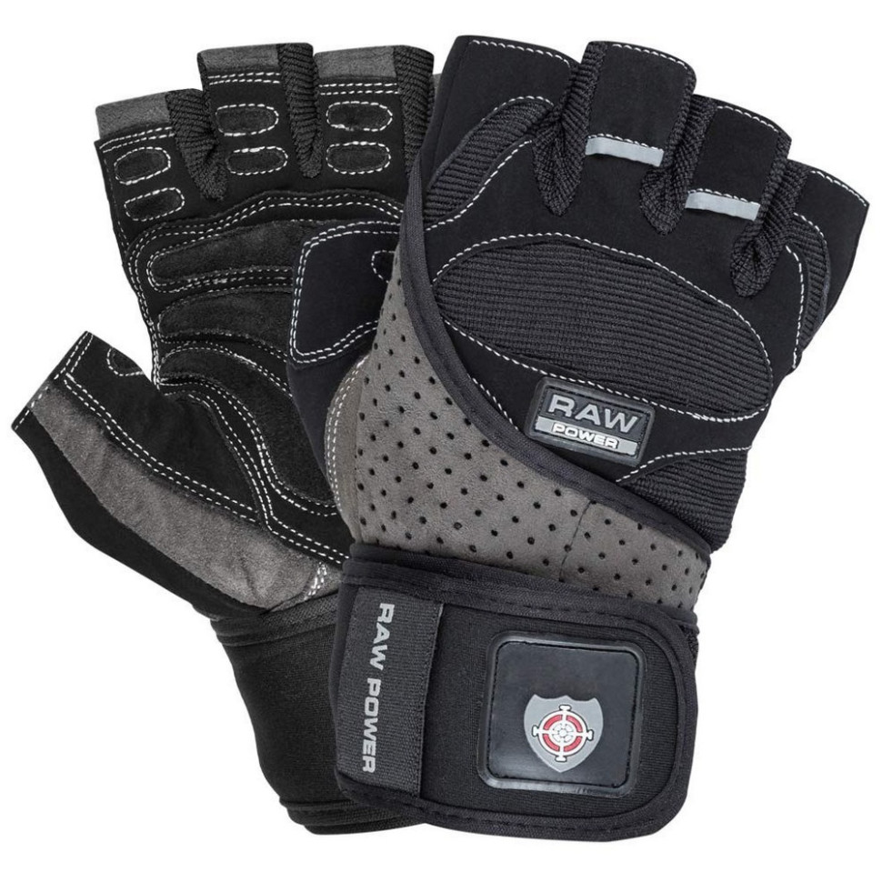 Рукавички для фітнесу Raw Power Power System PS-2850_L_Black-Grey, L 23 см