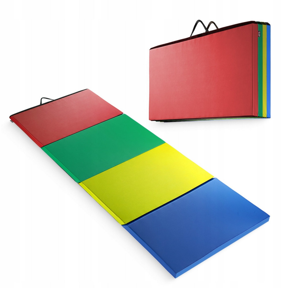 Мат гімнастичний складаний XL 4FIZJO P-5905973402774 Multicolor 240 x 120 x 5 см
