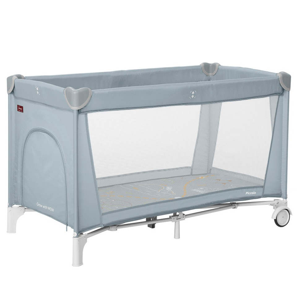 Детская кровать-манеж Piccolo Carrello CRL-18101 Ash Grey