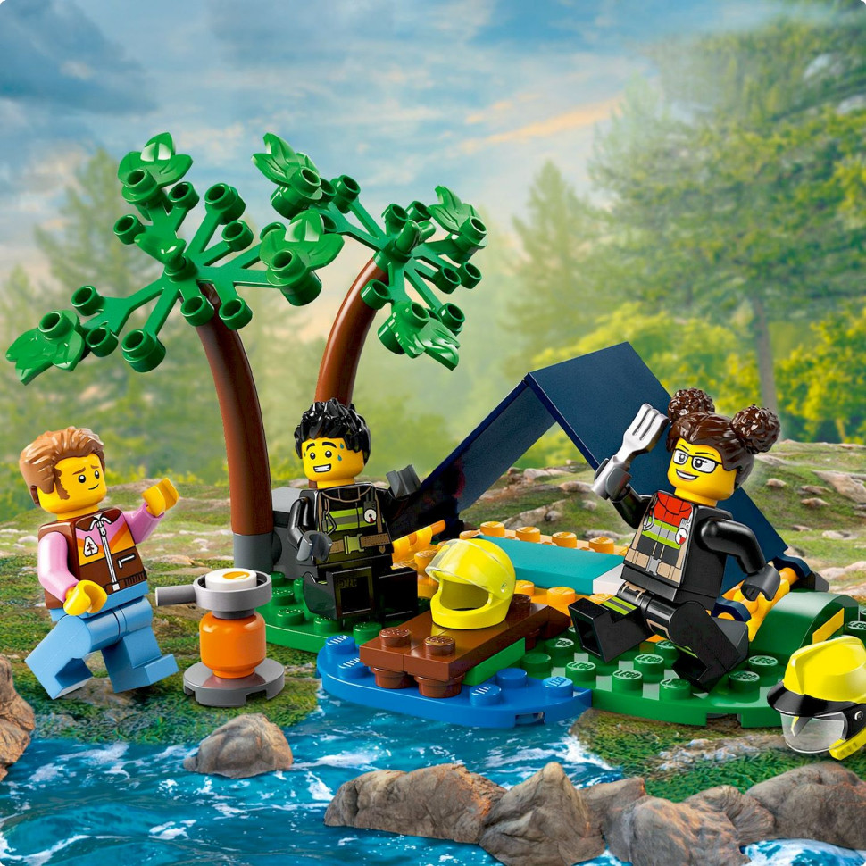 Конструктор Пожежний позашляховик із рятувальним човном LEGO 60412, 301 деталь