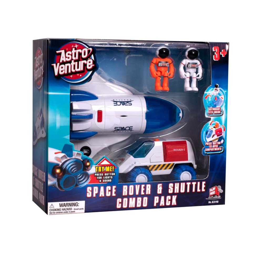 Игровой набор SPACE ROVER и SHUTTLE Astro Venture 63140 звук и свет