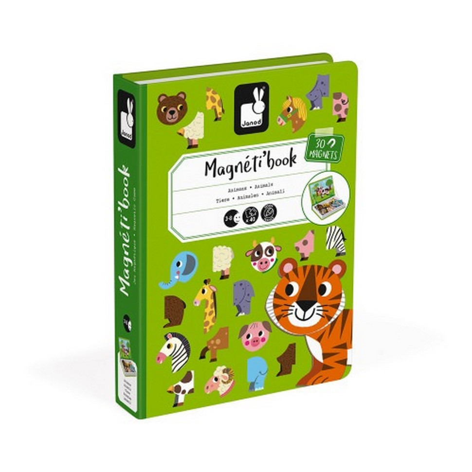 Магнитная книга Janod Животные 30 эл. J02723