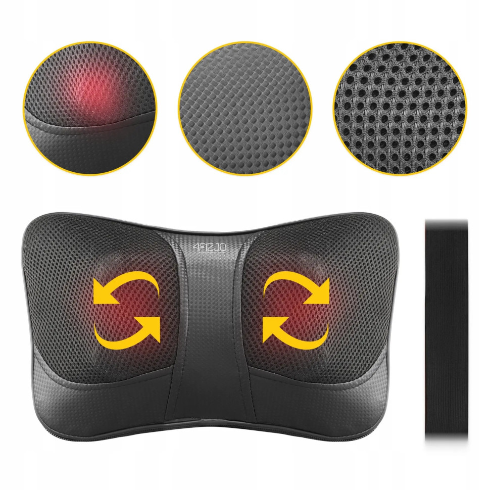 Подушка-масажер Shiatsu Ultra+ 4FIZJO 4FJ0560 Black