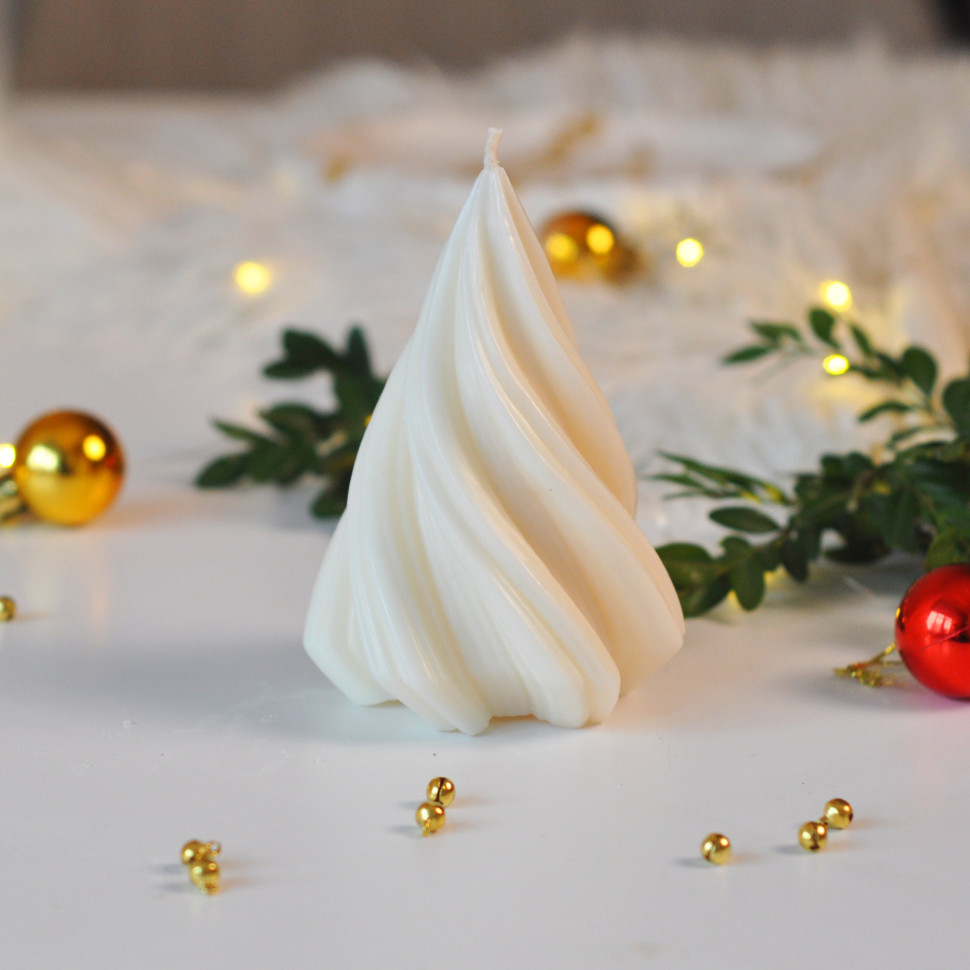 Формовая свеча ручной роботы из соевого воска 