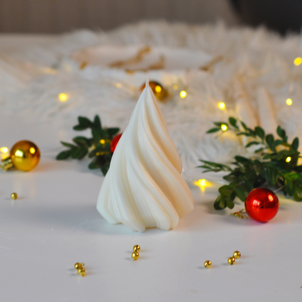 Формовая свеча ручной роботы из соевого воска 