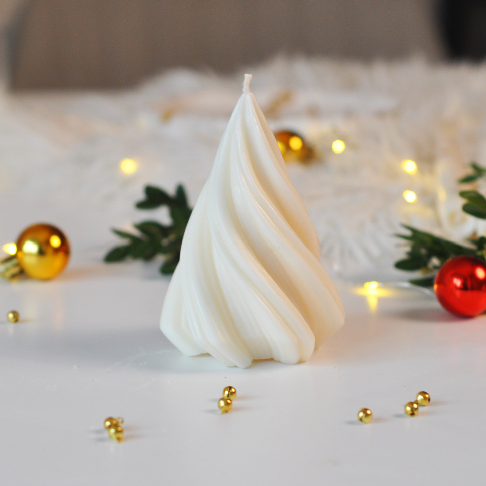 Формовая свеча ручной роботы из соевого воска 