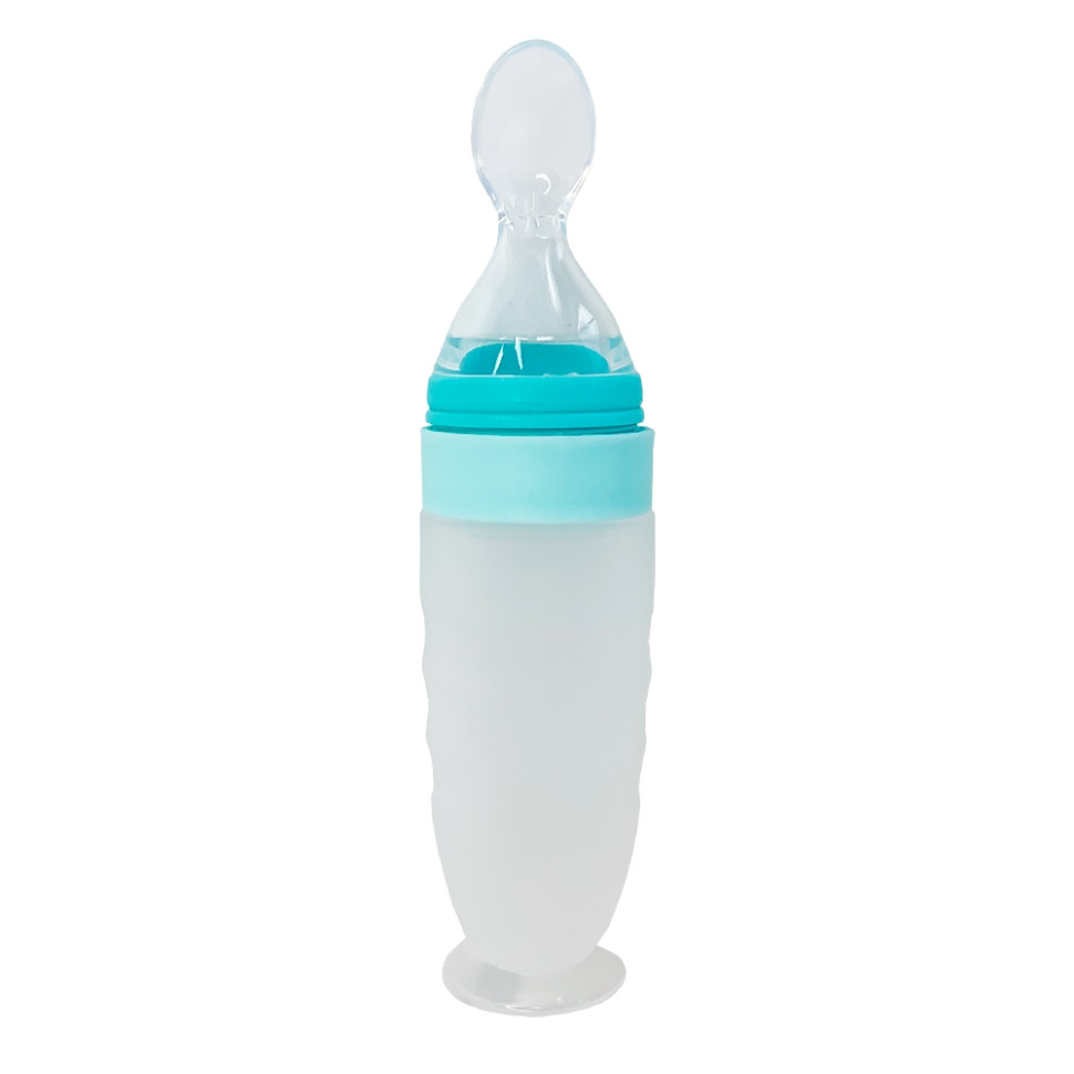Силіконова ложка-контейнер Mega Zayka MGZ-0108(Turquoise) об'єм 90 грам