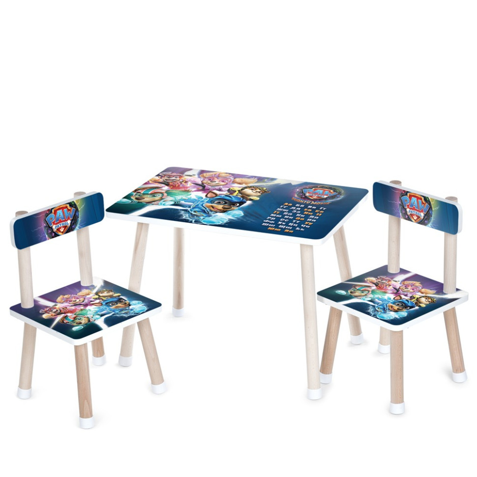 Дитячий столик Bambi M 501-18 стільниця 60 х 40 см, 2 стільчики