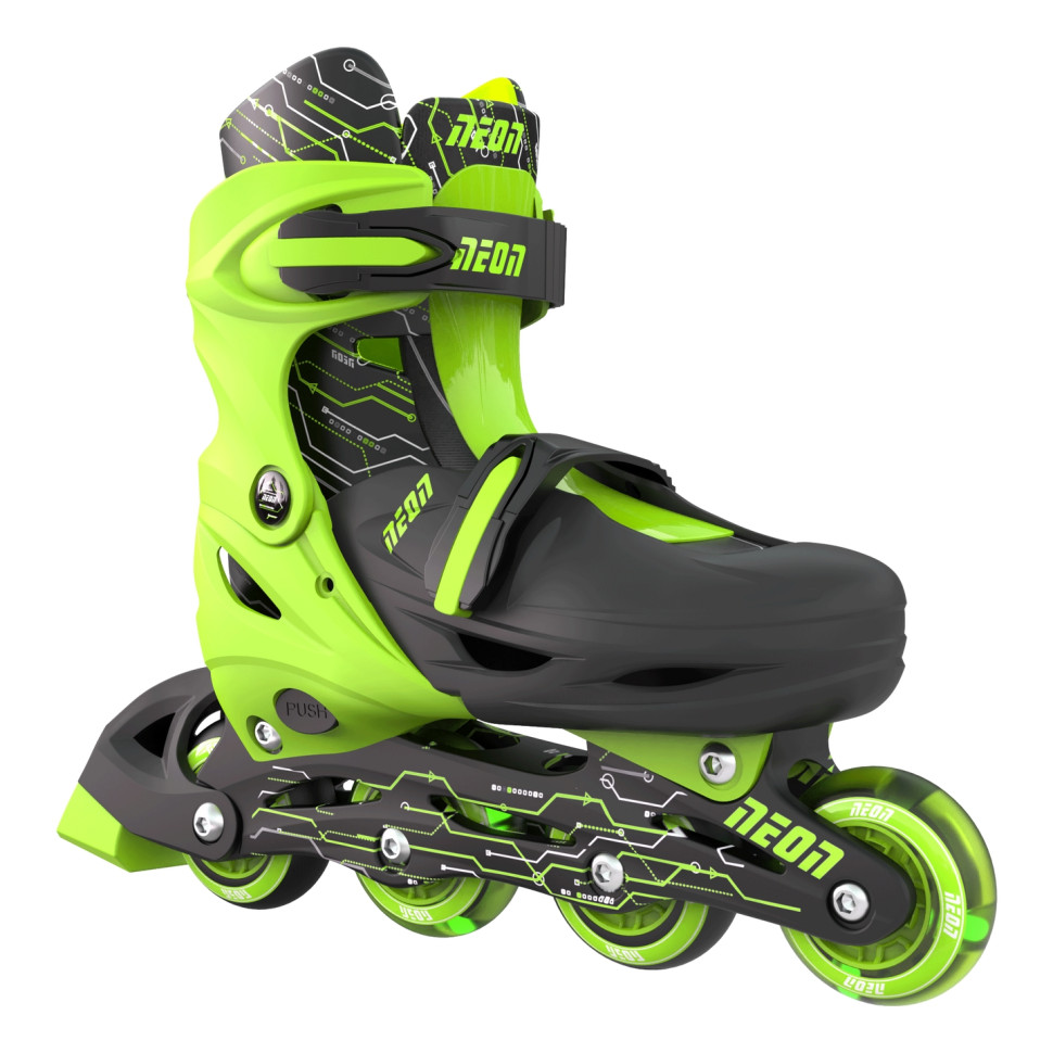 Роликовые коньки Neon Combo Skates Салатовый (Размер 34-37) NT10G4