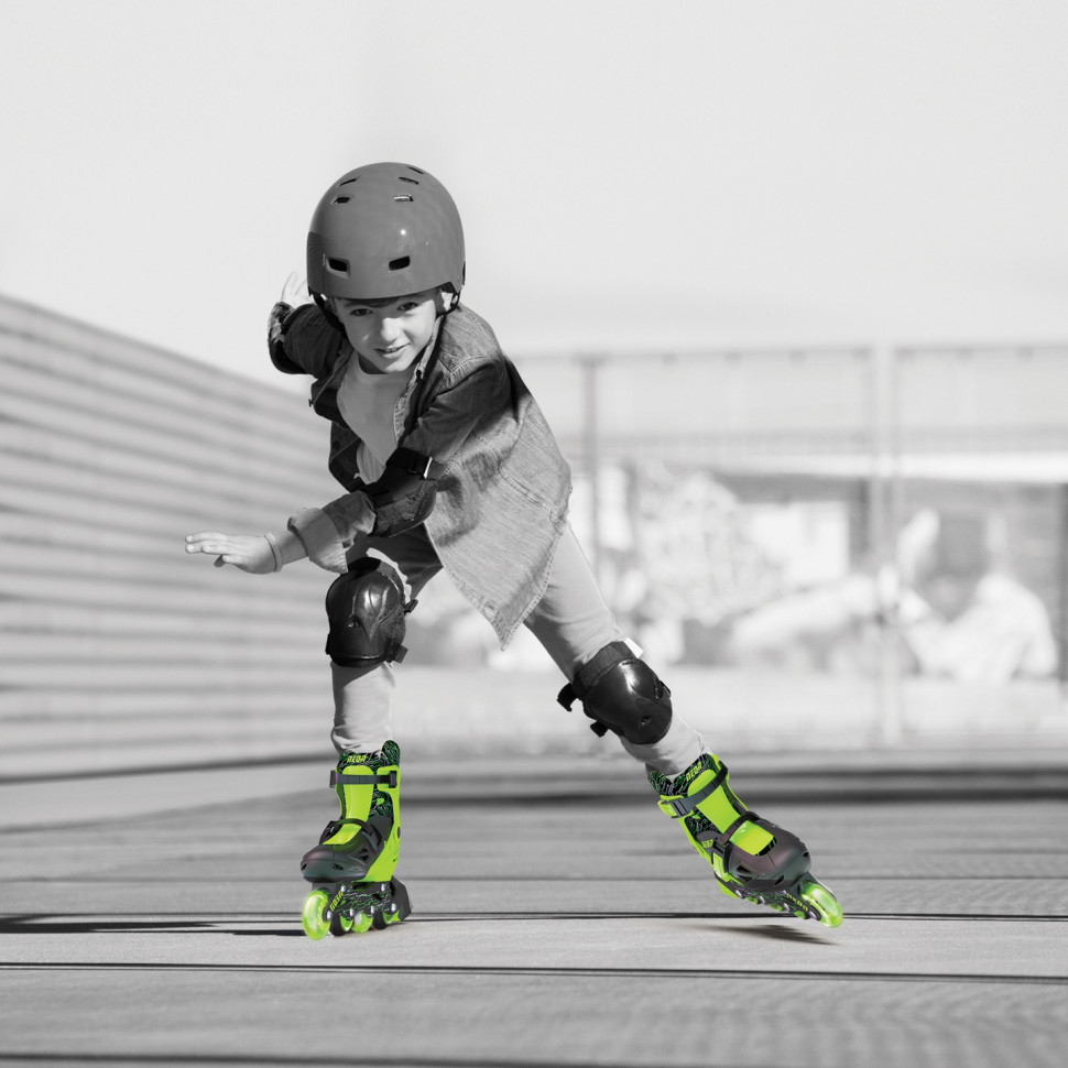 Роликовые коньки Neon Combo Skates Салатовый (Размер 34-37) NT10G4