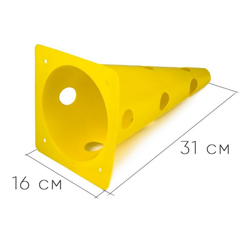 Конус-фішка спортивна EasyFit EF-1679-Y 31 см, жовта