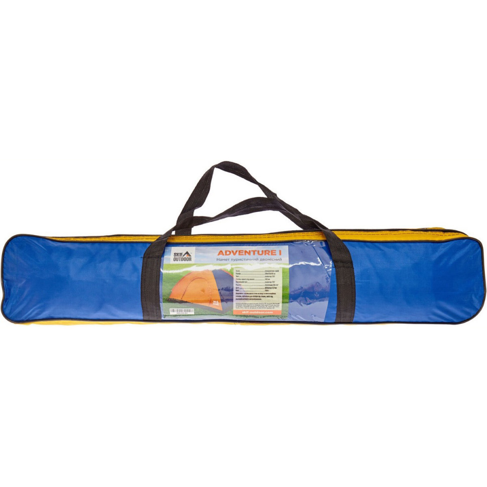 Палатка туристическая Adventure I Skif Outdoor SOTSL150OB 200 х 150 cм, orange-blue