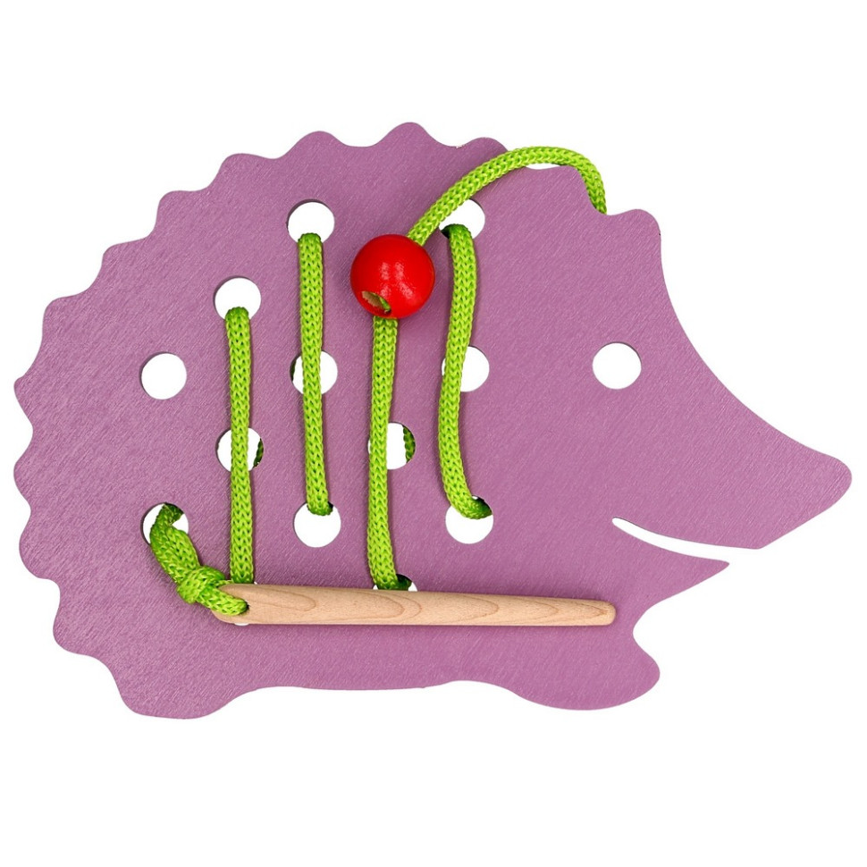 Детская деревянная шнуровка 