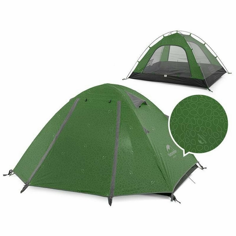 Намет двомісний P-Series NH18Z022-P Naturehike 6927595762622, 210T/65D, темно-зелений