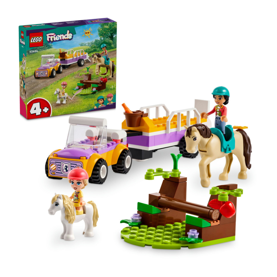 Конструктор LEGO Friends Причіп для коня й поні 42634, 105 деталей