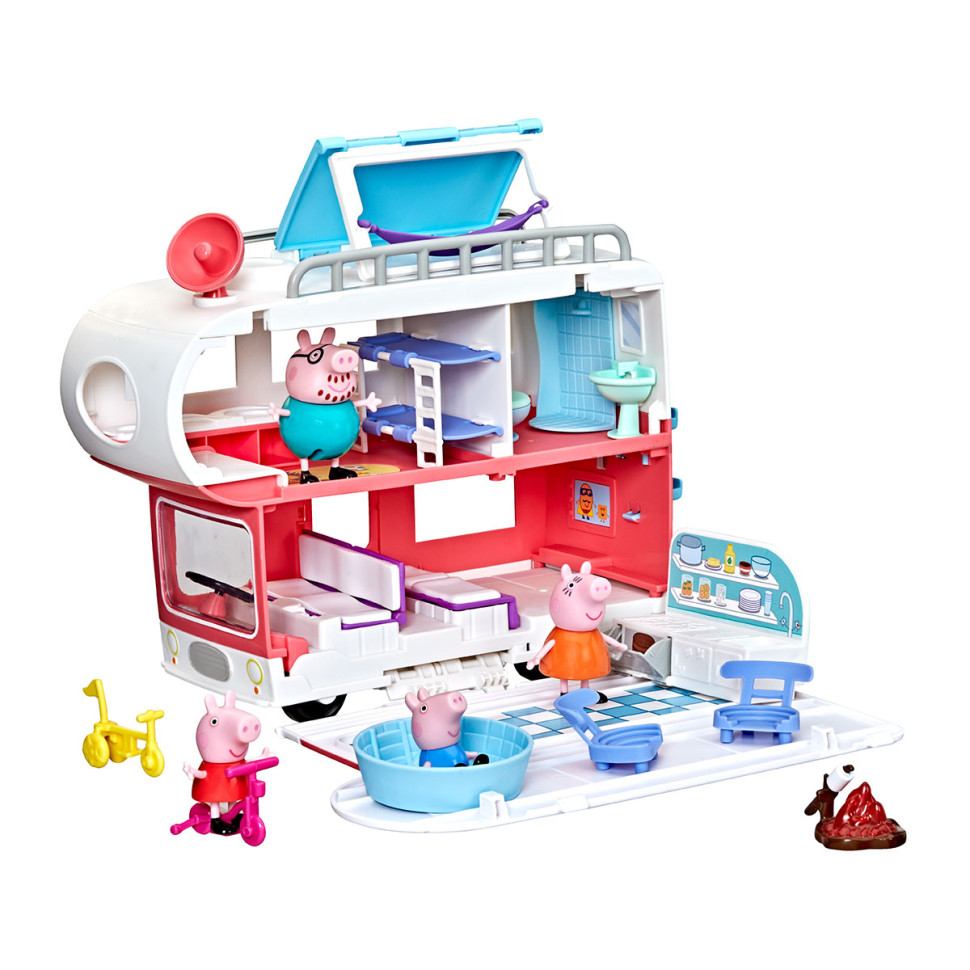 Ігровий набір Сімейний кемпер Пеппи Peppa Pig F2182, 4 фігурки, звук