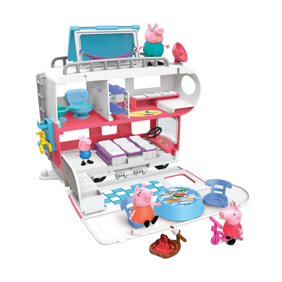 Ігровий набір Сімейний кемпер Пеппи Peppa Pig F2182, 4 фігурки, звук