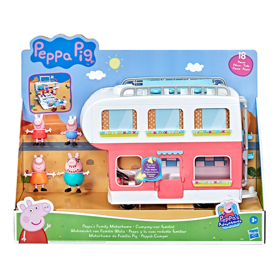 Ігровий набір Сімейний кемпер Пеппи Peppa Pig F2182, 4 фігурки, звук