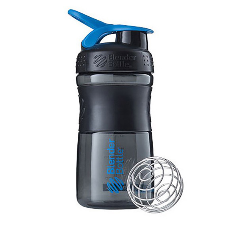 Шейкер спортивний (пляшка) SportMixer Flip BlenderBottle SM 20oz Black/Cyan, 590 ml