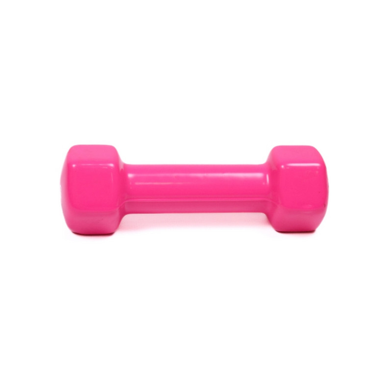 Гантель з вініловим покриттям Generation Fitness 523128FS 1 кг, рожевий