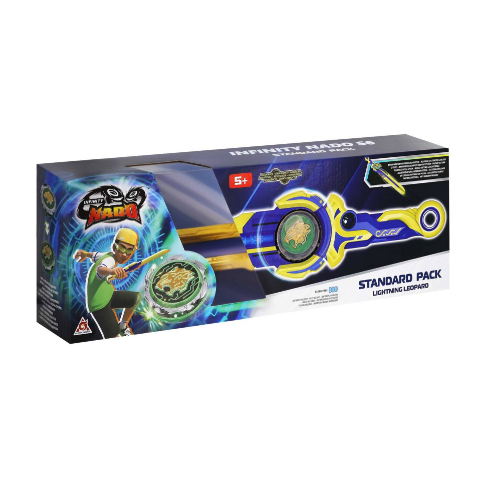 Волчок Infinity Nado EU654124 VI серия Standard Pack Lighting Leopard Ослепительный Леопард