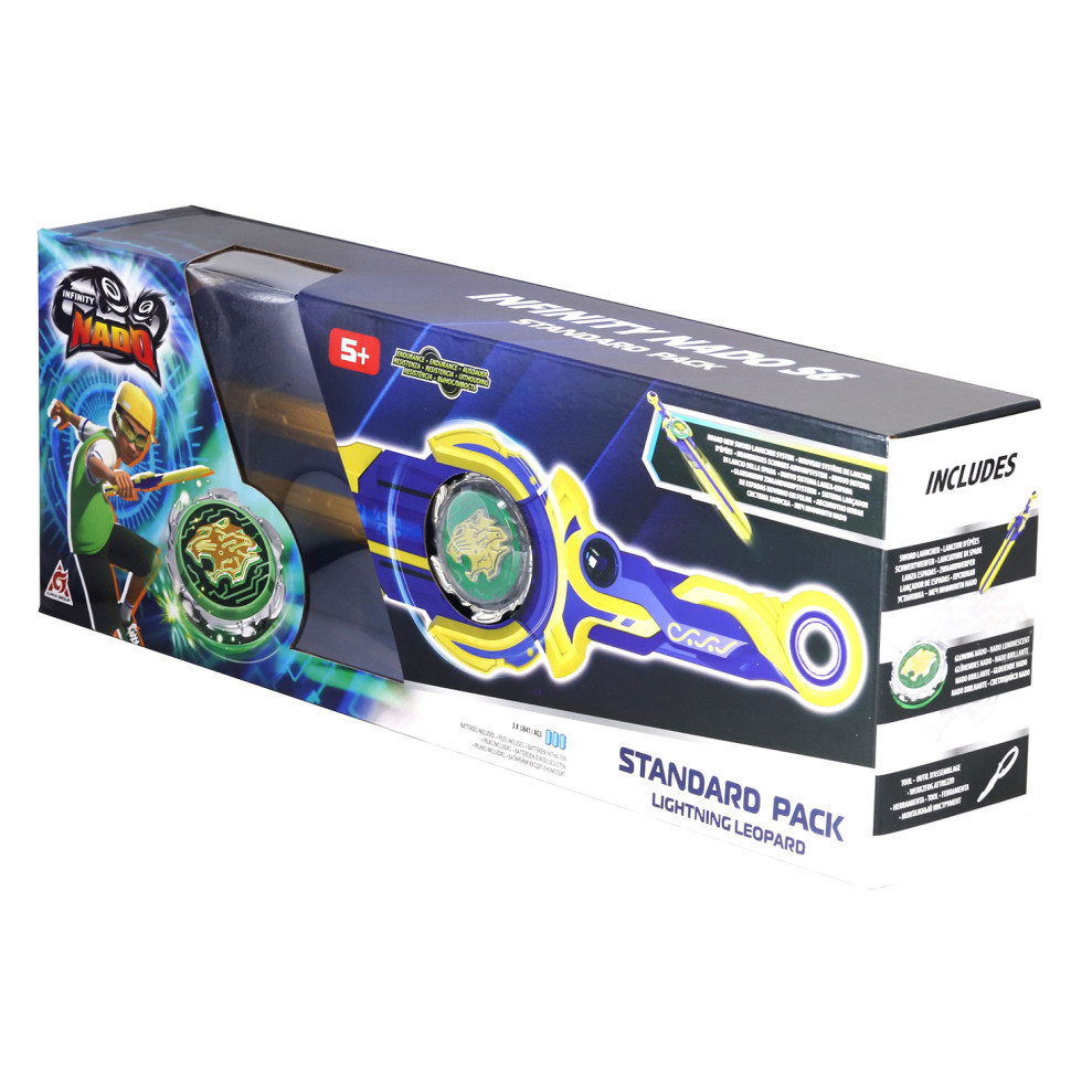 Волчок Infinity Nado EU654124 VI серия Standard Pack Lighting Leopard Ослепительный Леопард