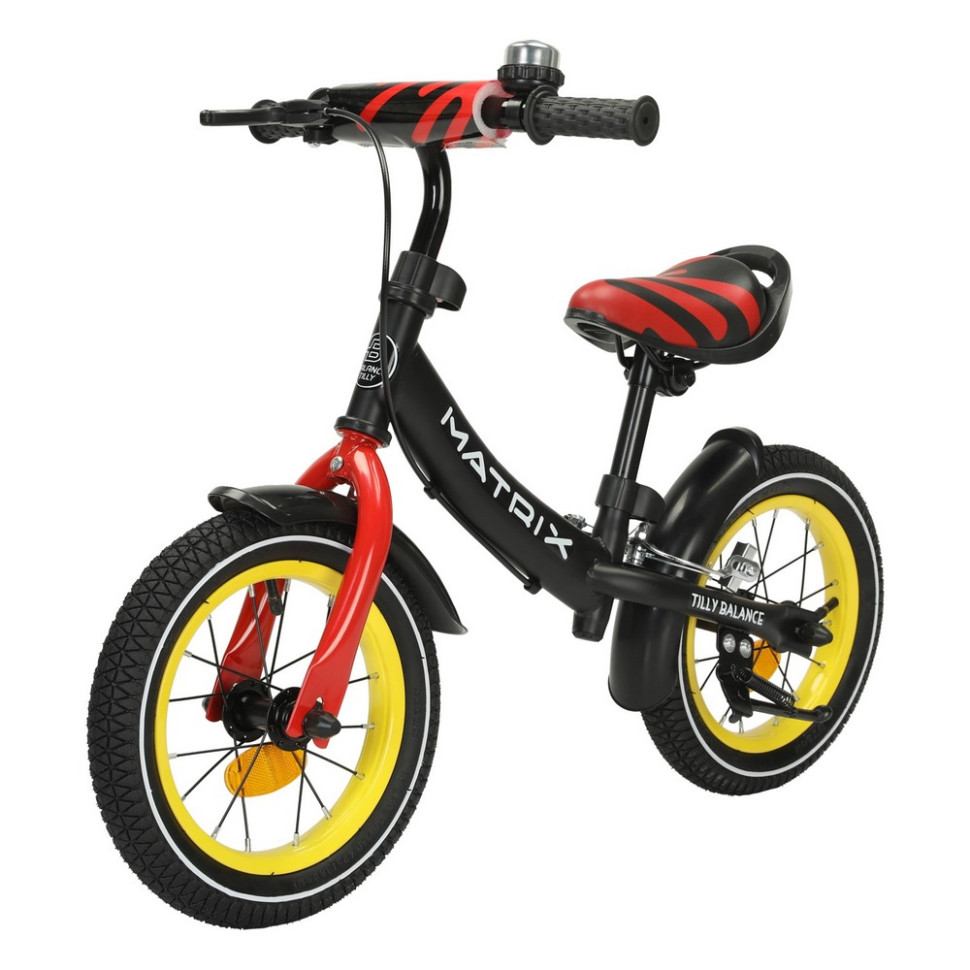 Біговел дитячий Matrix BabyTilly T-21259/1 Black Yellow 12 дюймів