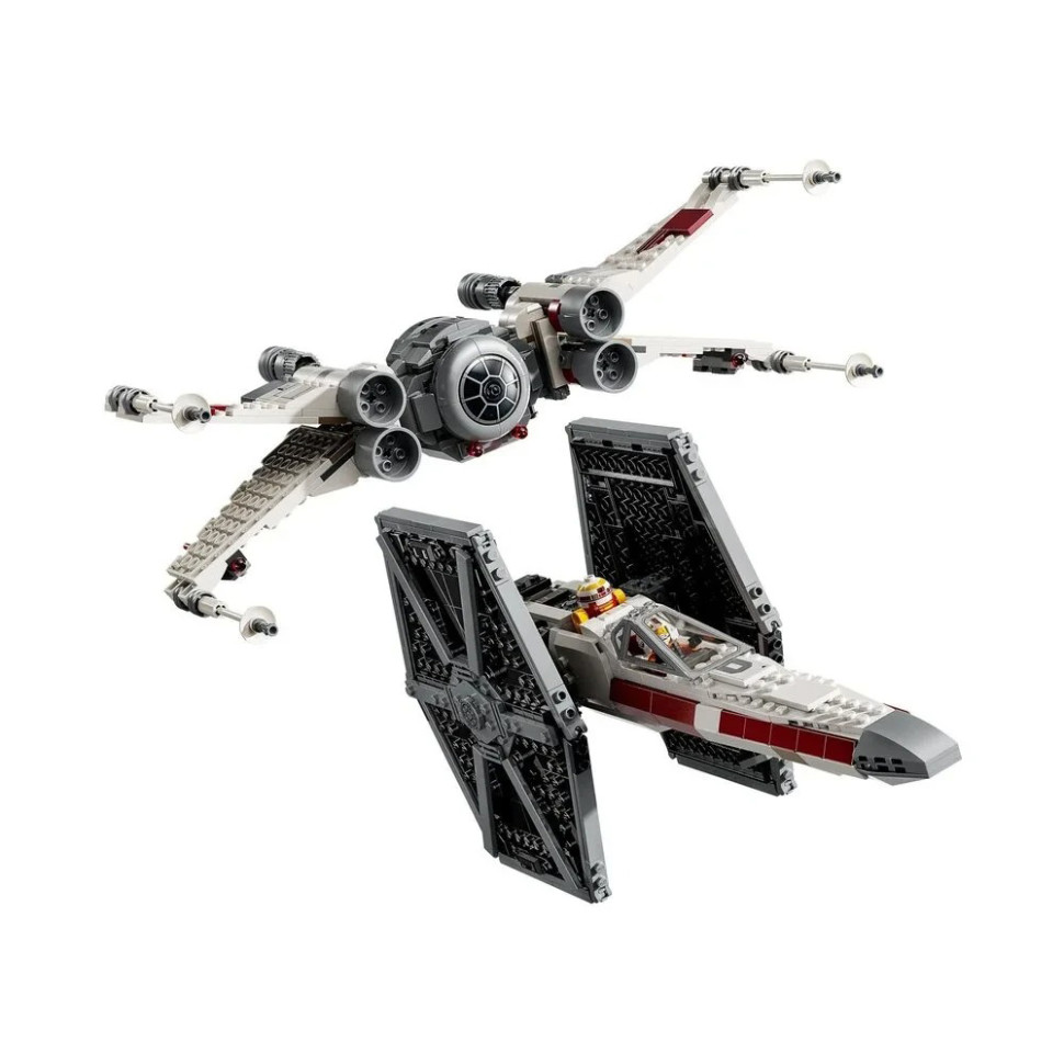 Конструктор LEGO Star Wars Сборный пакет Истребитель TIE и Корабль X-wing 75393, 1063 детали