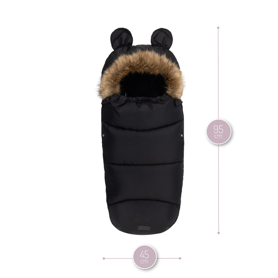 Зимовий конверт Sleeping bag MoMi AKCE00032 black, водонепроникний