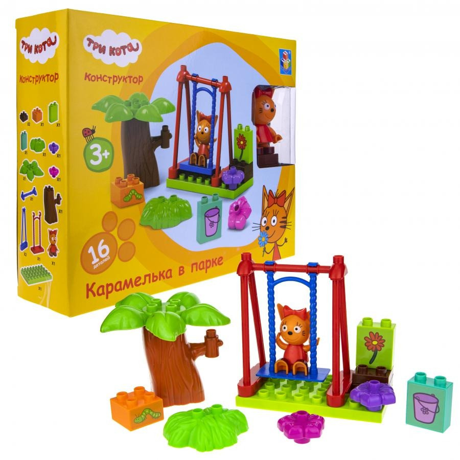 Игровой набор-конструктор Три кота T19754, 16 элементов