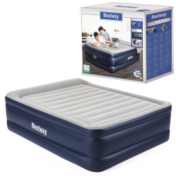 Надувная велюровая матрас 67690, 203 x 152 x 61 см