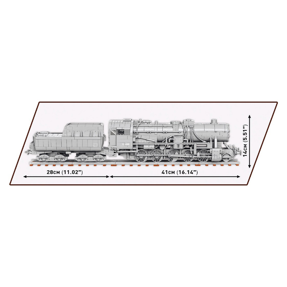Конструктор Локомотив Kriegslokomotive Class 52 COBI COBI-6281, 2476 деталей 1:35