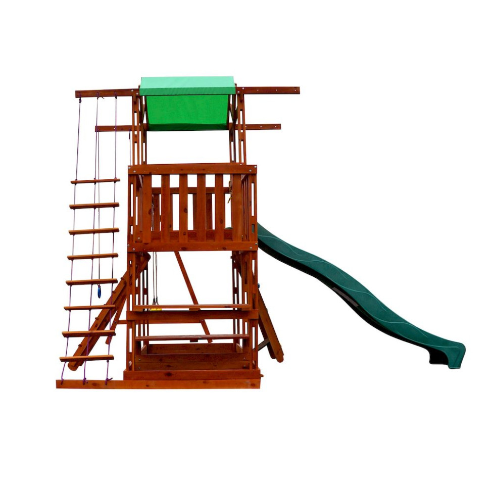 Ігровий комплекс для вулиці SportBaby Babyland-5 з мотузковою драбиною