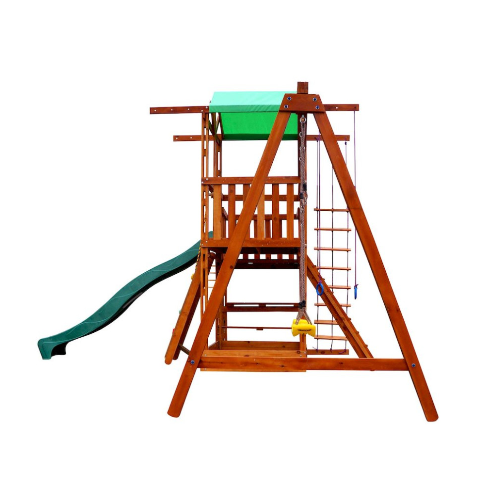 Ігровий комплекс для вулиці SportBaby Babyland-5 з мотузковою драбиною