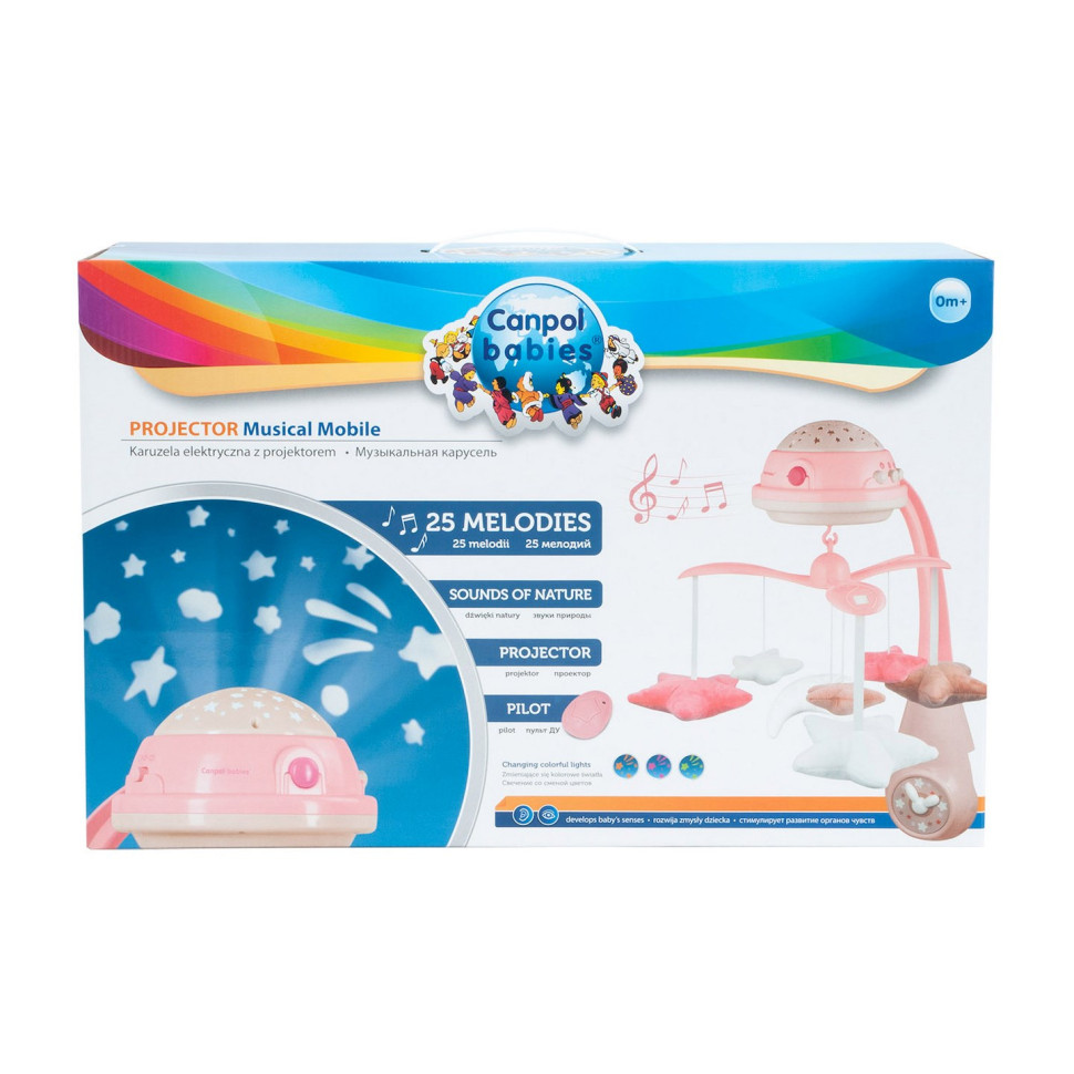 Детская Карусель музыкальная Canpol babies 75/100_pin электрическая с проектором