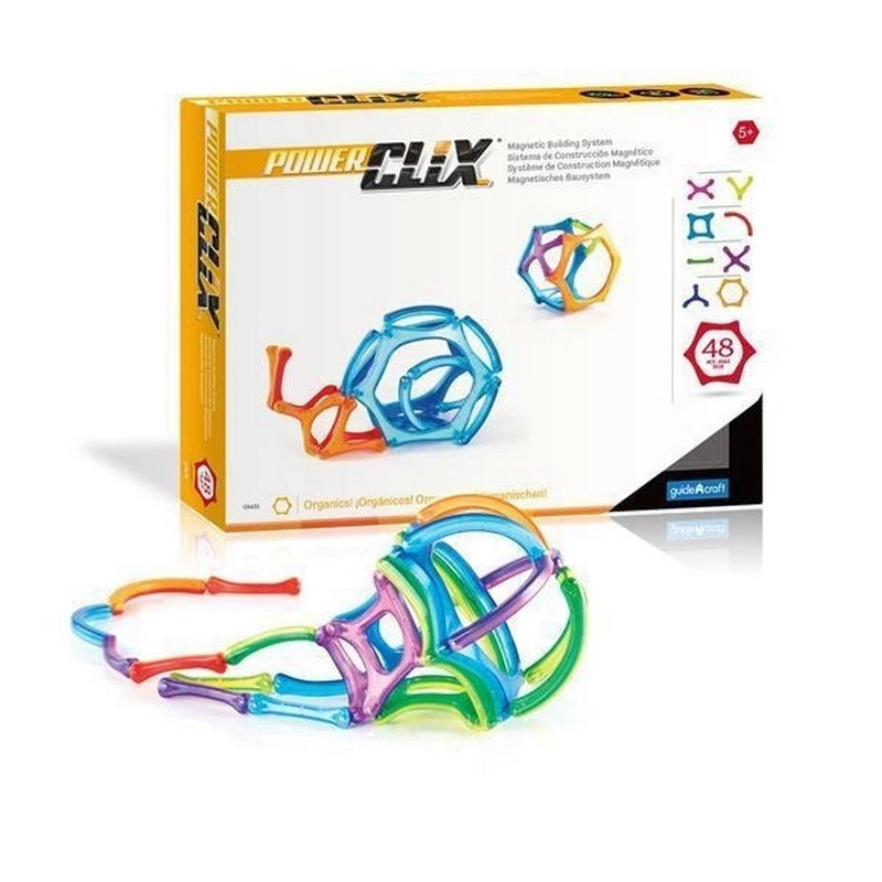 Магнітний конструктор PowerClix Organics Guidecraft G9431, 48 деталей