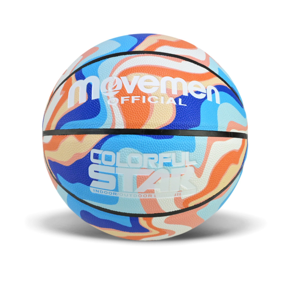 Мяч баскетбольный Bambi BB20588(Orange-Blue) размер №7, PU 600 грамм