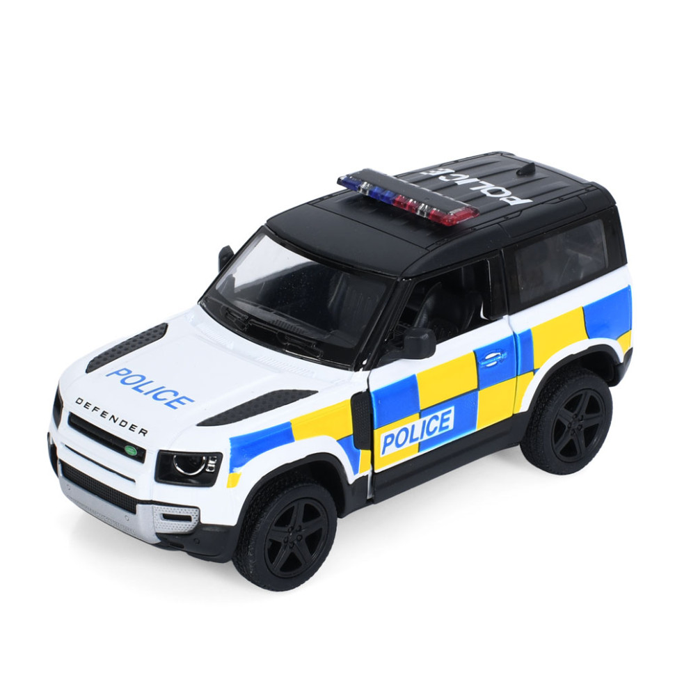 Машинка інерційна Джип Land Rover Defender 90 Kinsmart KT5428WP відчиняються двері, 1:36