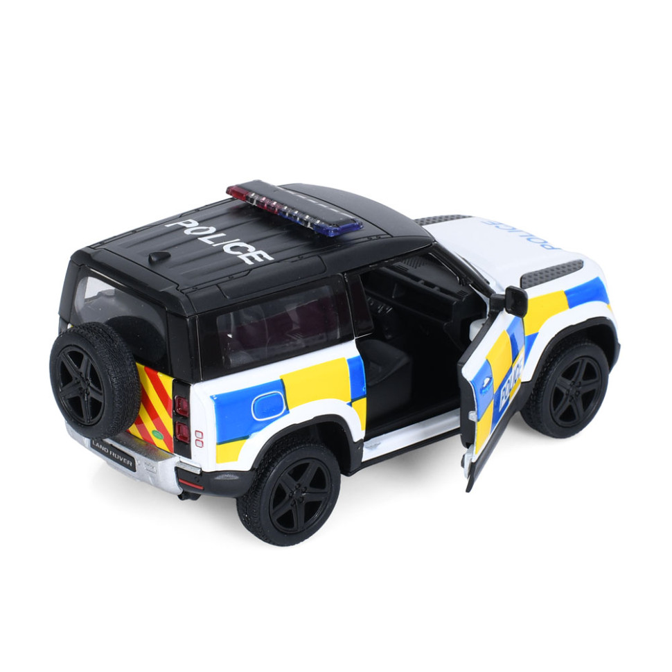 Машинка інерційна Джип Land Rover Defender 90 Kinsmart KT5428WP відчиняються двері, 1:36