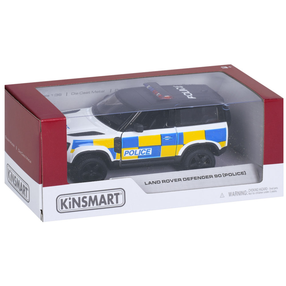 Машинка інерційна Джип Land Rover Defender 90 Kinsmart KT5428WP відчиняються двері, 1:36