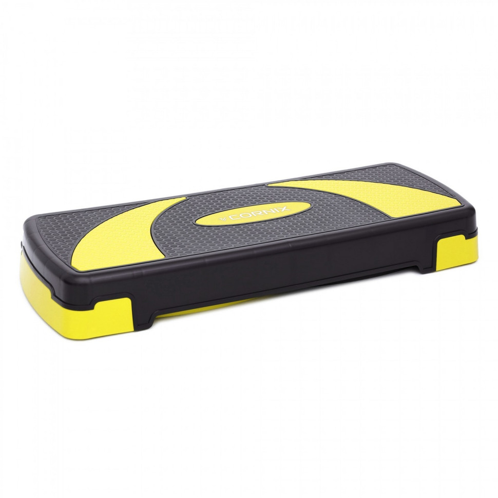 Степ-платформа 3-ступенчатая Cornix XR-0187, 78 х 29 х 10-20 см, Black/Yellow