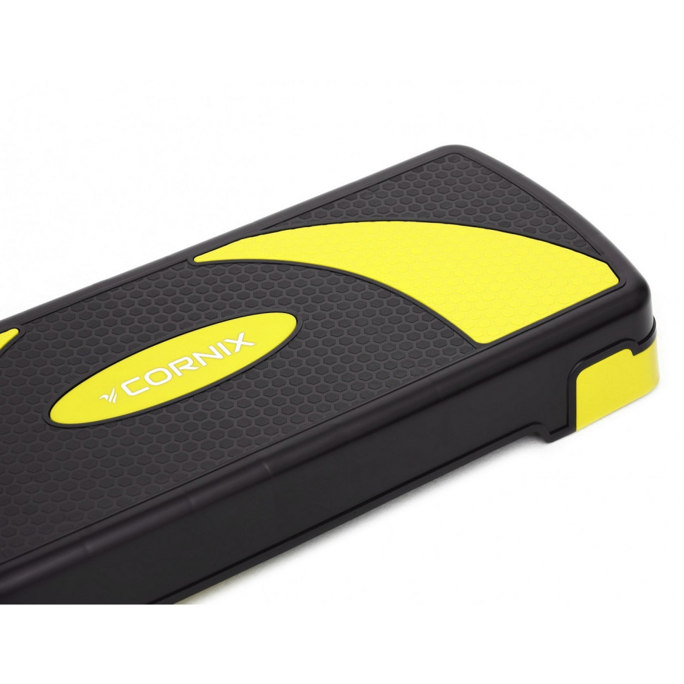Степ-платформа 3-ступенчатая Cornix XR-0187, 78 х 29 х 10-20 см, Black/Yellow