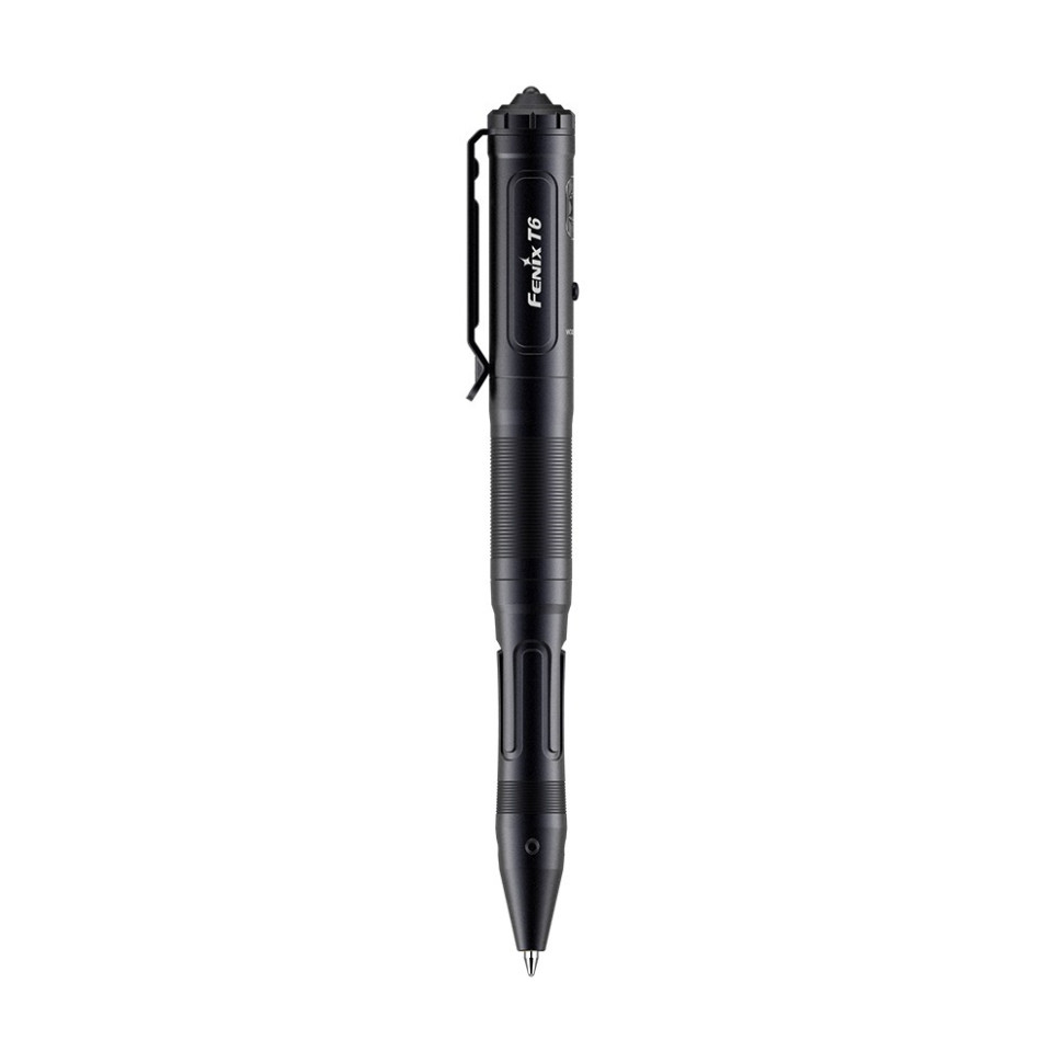 Тактическая ручка с фонариком Fenix T6-Black, черная