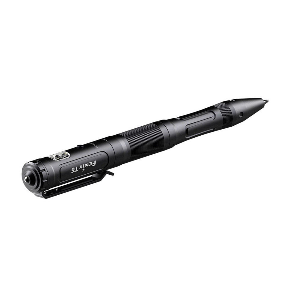 Тактическая ручка с фонариком Fenix T6-Black, черная