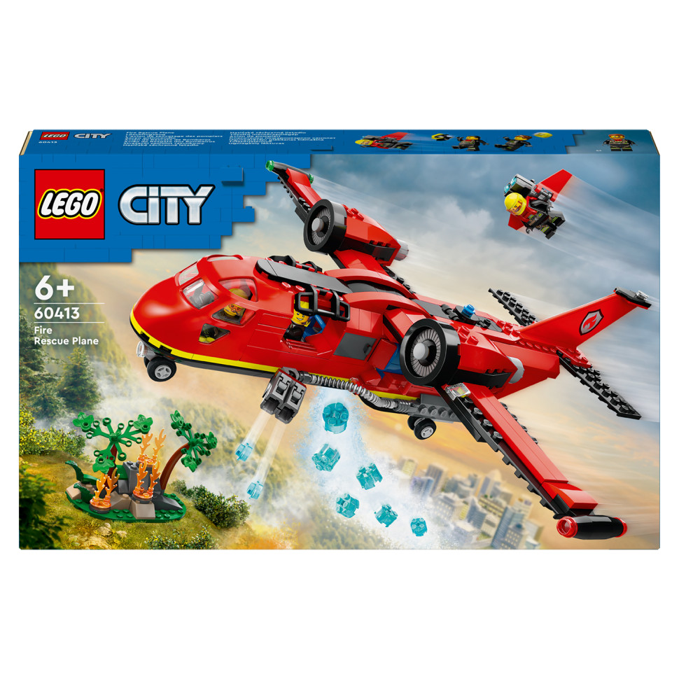 Конструктор Пожарный спасательный самолет LEGO 60413, 478 деталей 