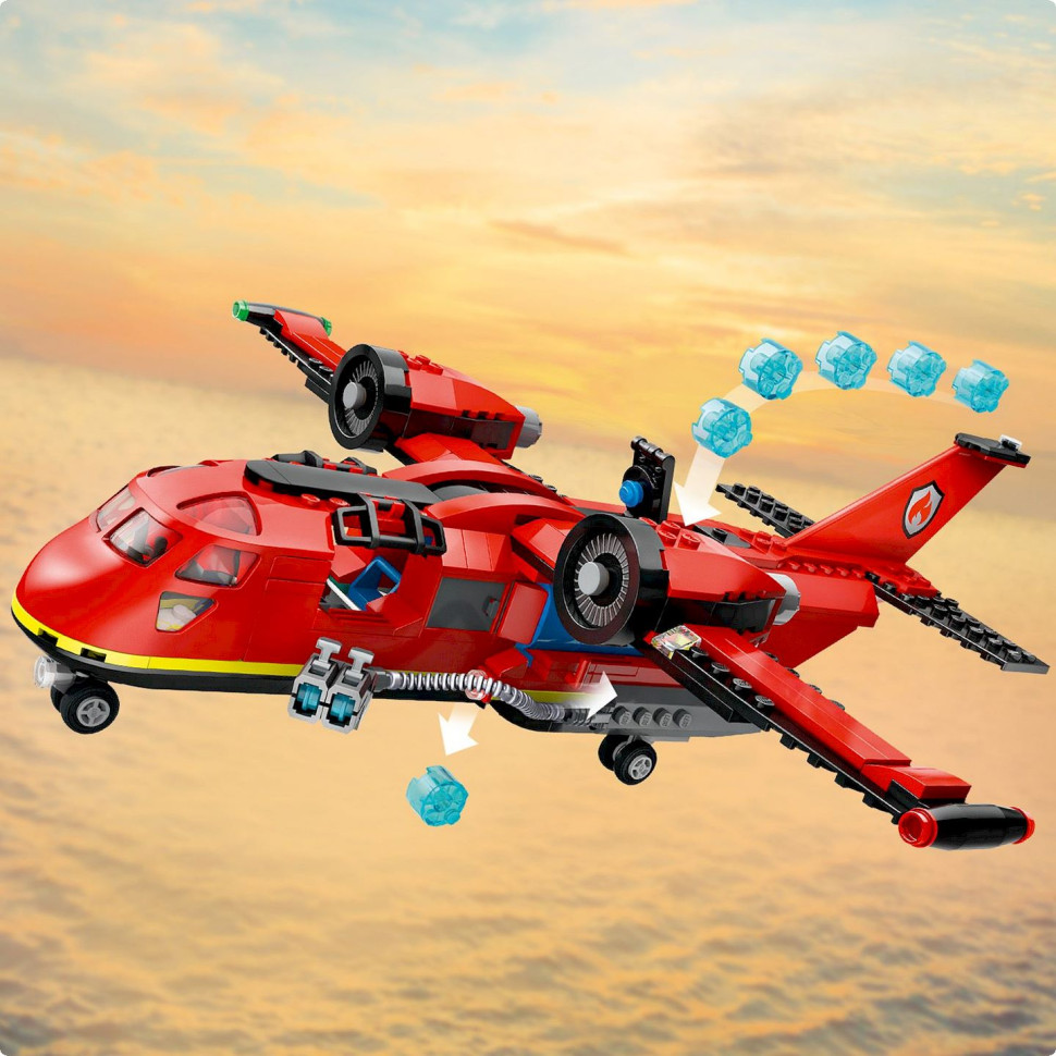 Конструктор Пожарный спасательный самолет LEGO 60413, 478 деталей 